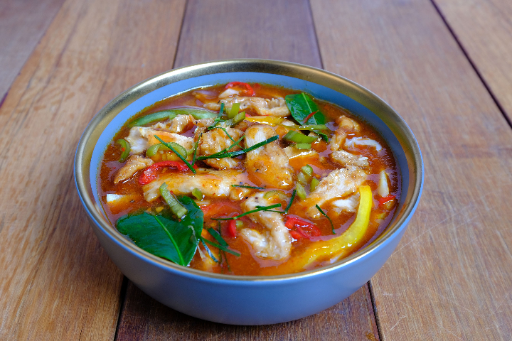 Chicken in a spicy thaï sauce - Thai Orchidée