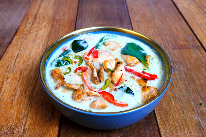 Green curry chicken - Thai Orchidée