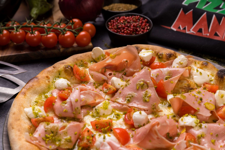 Pizza Mortadelle à la Pistache - Pizza Mania