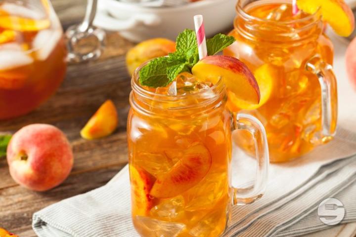 Peach Ice Tea - Chez Alex Kebab