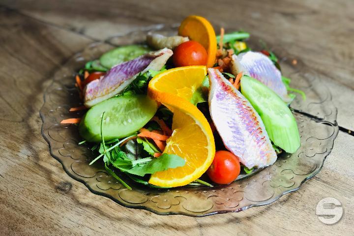Salade de rouget à l'orange - Saveurs et Couleurs