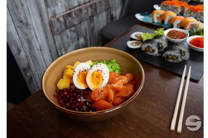 Poke Salmon Wave - Be Heroes Eat Punk