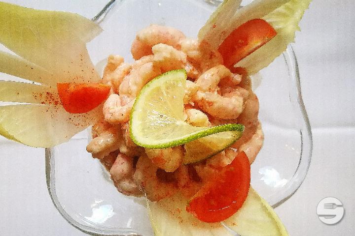 Cocktail de crevettes - Auberge de Duillier