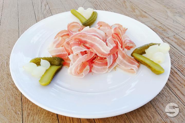 Assiette de lard séché - Restaurant de la Croix Blanche
