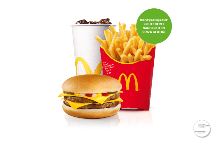 Double Cheeseburger Bacon Menu mit glutenfreiem Brot - McDonald's