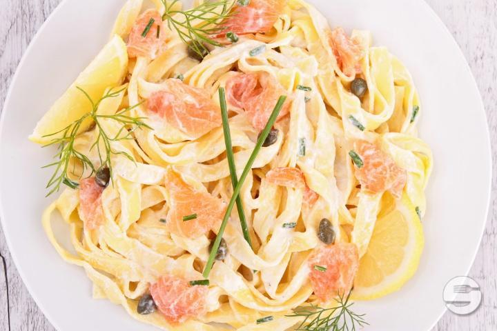 Taglietelle au Saumon - Le Cercle National