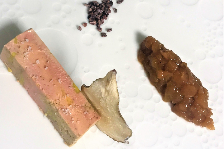 Terrina di Foie Gras, Chutney di Pera Zenzero e Liquirizia - Vicolo39