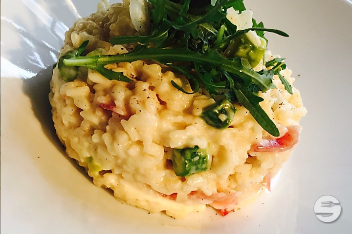 Risotto au Jambon cru et saveur de truffe - A Table
