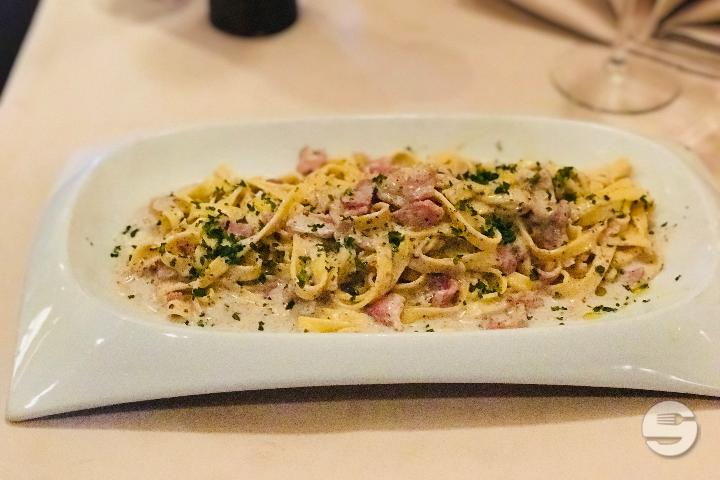 Tagliatelle carbonara al tartufo - La Braceria - Dai 3 Fratellei Scalea
