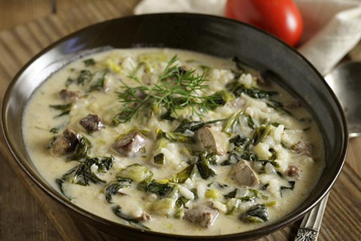Magirìtsa - hellenische Lammsuppe - Restaurant Ammos