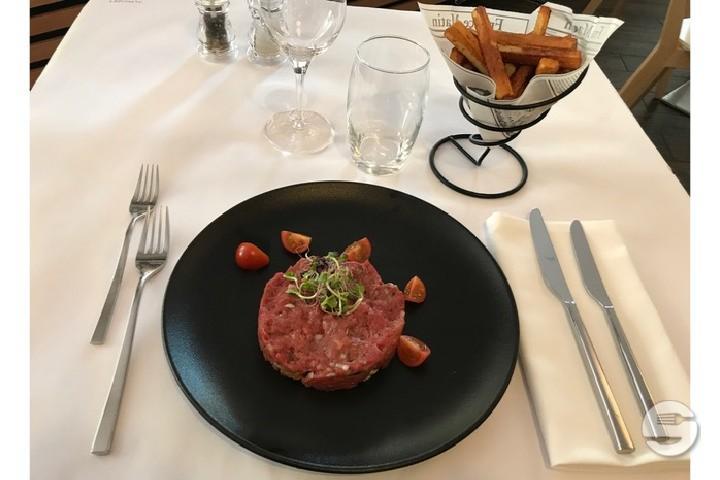 Beef Tartar with Toast and Homemade Fries - Alphabet Restaurant