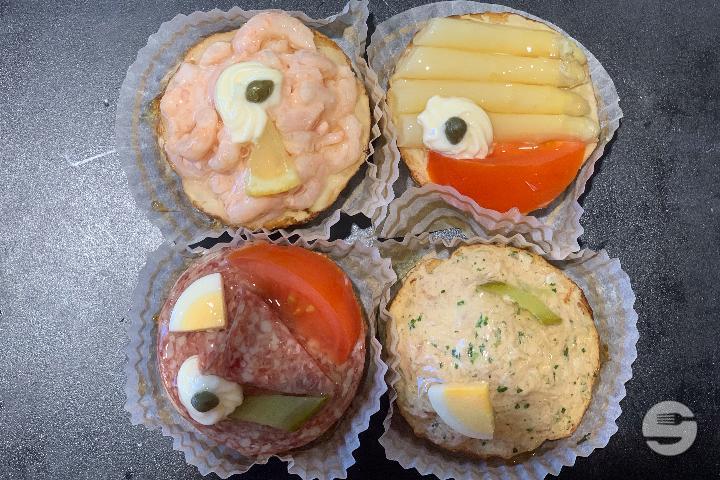 4 canapés mixte - Boulangerie André
