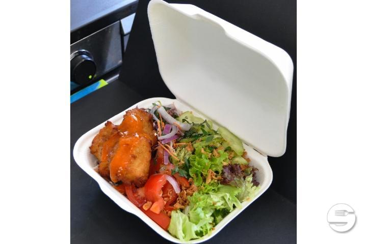 Pakora auf Salatteller (gluteinfrei) - VGNFUN