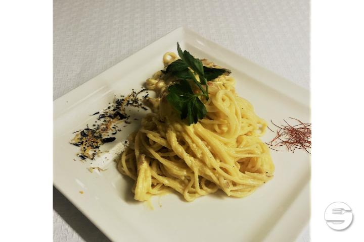 Spaghetti fatti in casa alla Carbonara - Positano