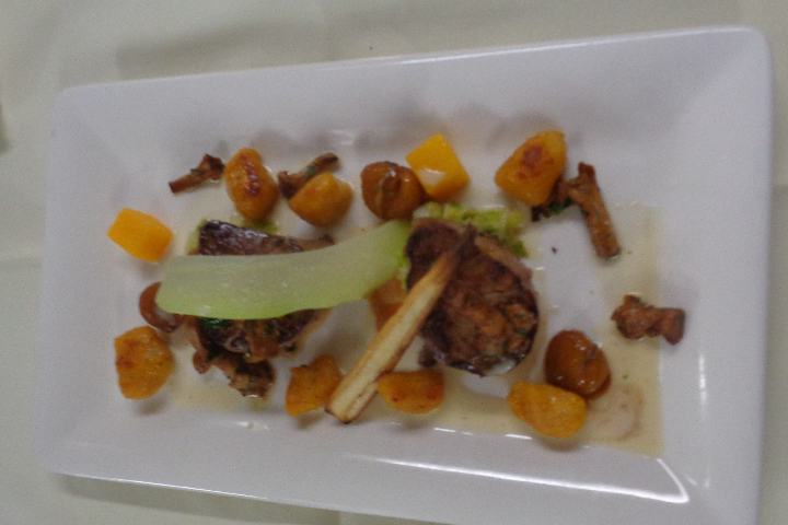 Mignon de veau doré aux chanterelles et tagliatelle - Hôtel de la Paix