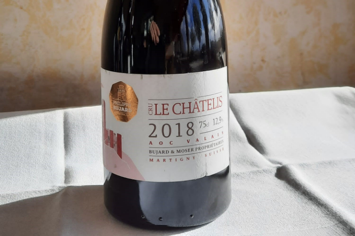 Vin rouge Le Châtelis, Valais, Bujard & Moser - Hôtel de la Paix