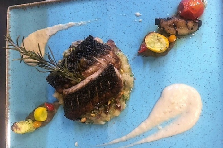 Roasted Sea Bass Steak - Hôtel de la Paix