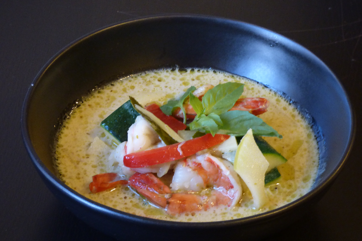 Crevettes curry vert - Silimonkol