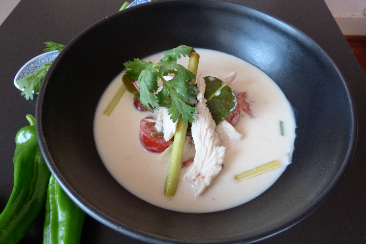 Potage Tom Ka Kai (poulet citronnelle) - Silimonkol