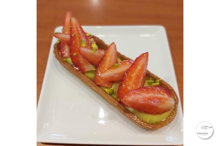 Tartelette fraise pistache - Tea Room de Cressy