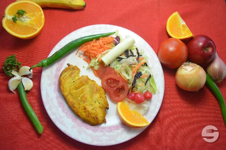 Assiette Chicken Burger - Fit Eat