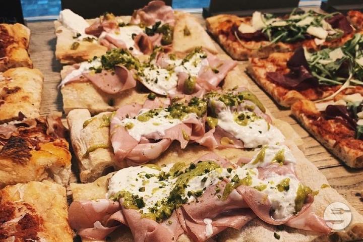 Mortadella, stracciatella, pistaccio - Ritù Pizza Al Taglio