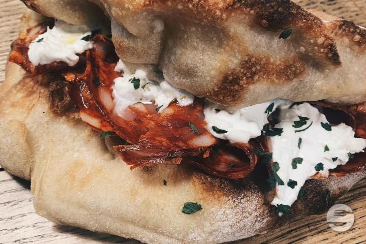 Burrata e salame piccante - Ritù Pizza Al Taglio