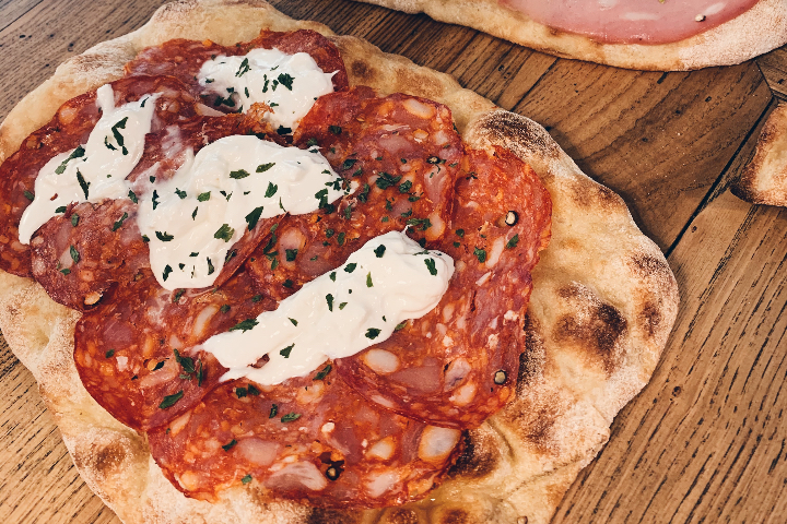 Burrata e salame picante - Ritù Pizza Al Taglio