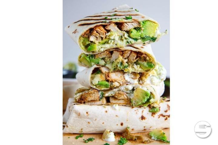 Burrito Chicken mit Salat und Hausdressing - Mexis Clara