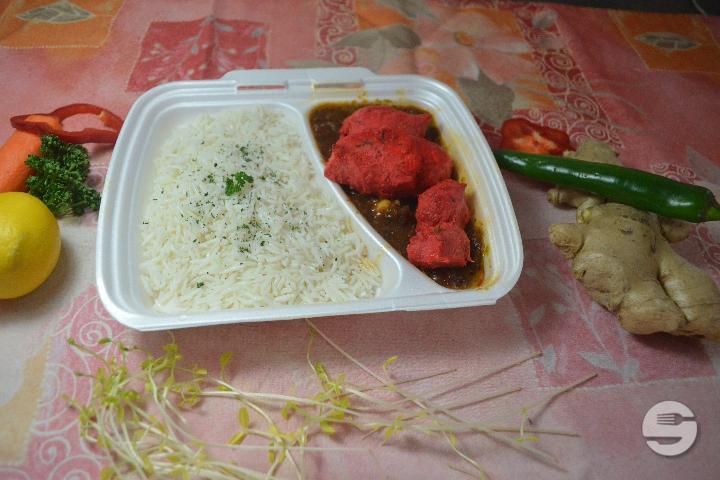 Murg Tikka Boti Masala - Indian Thali
