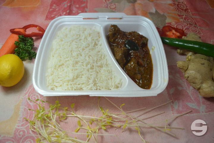Mota Gosht Podana - Indian Thali