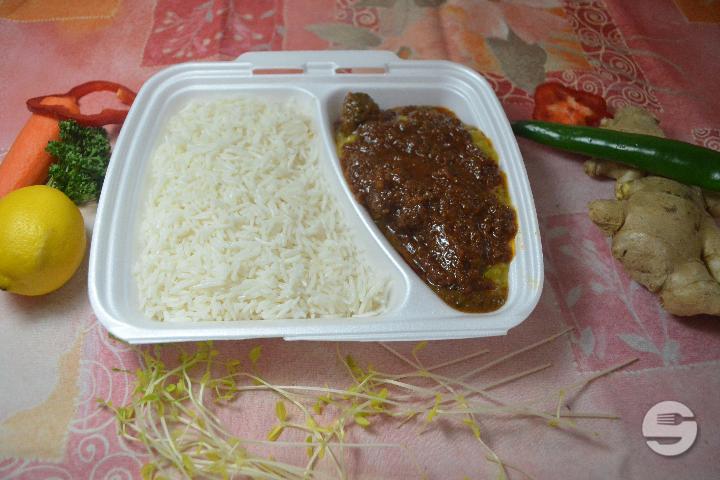 Mutton Gosht Krahi - Indian Thali