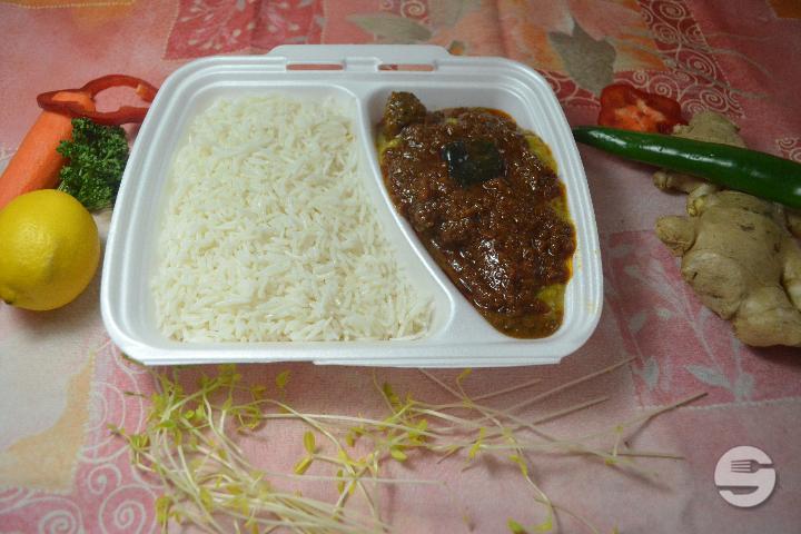Bakara Gosht Podana - Indian Thali
