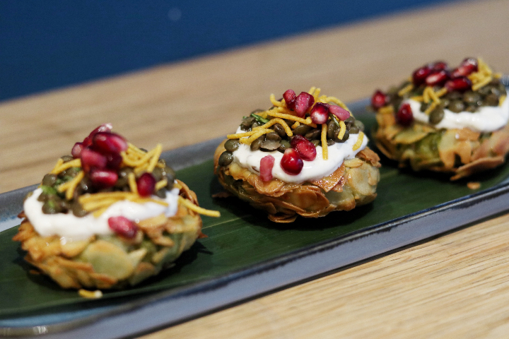 Green Pea and Almonds Tikki - INDA-BAR