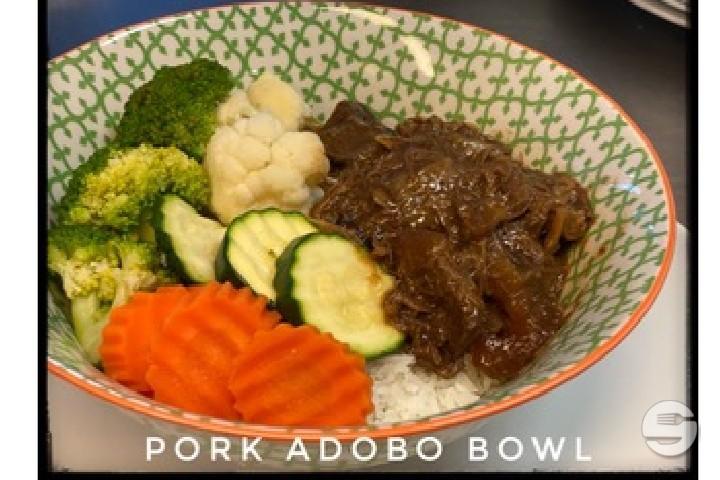 Pork Belly Adobo Bowl - Rice Bowl ALA KING