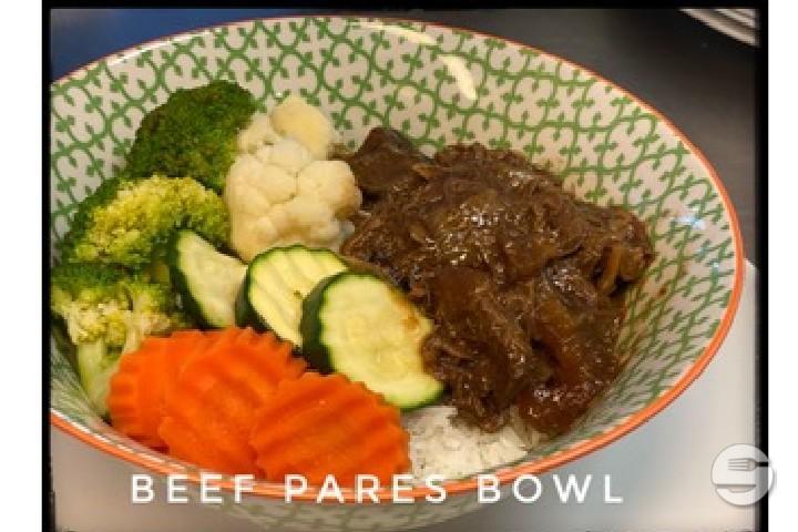 Beef Pares Rice Bowl - Rice Bowl ALA KING