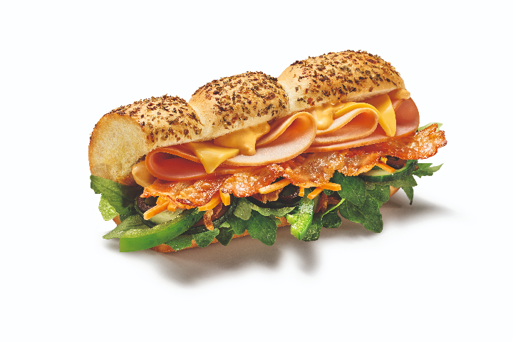 Sandwich Dinde, Jambon, Bacon, Fromage fondu 15 cm - Subway®