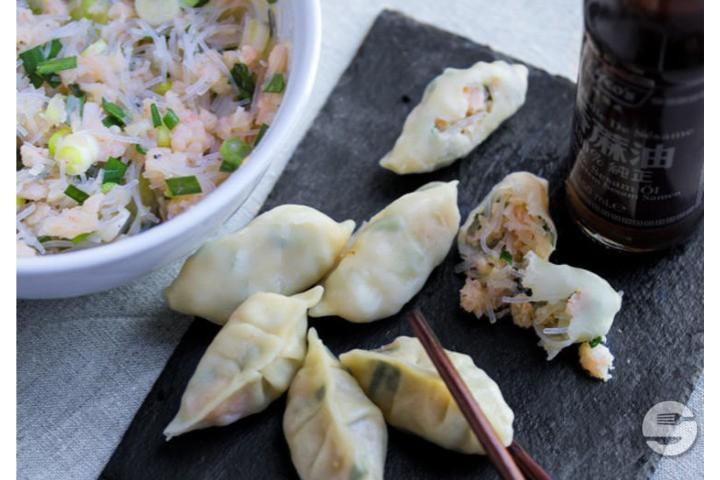 Gedämpfte Teigtaschen Guo Tek mit Schweinefleisch - China Restaurant Lily