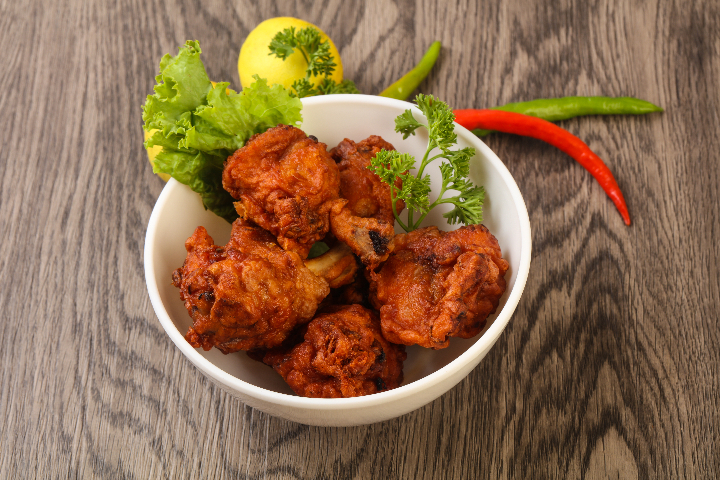 Currypatta Chicken sticks - Moksha Resto Lounge Indien