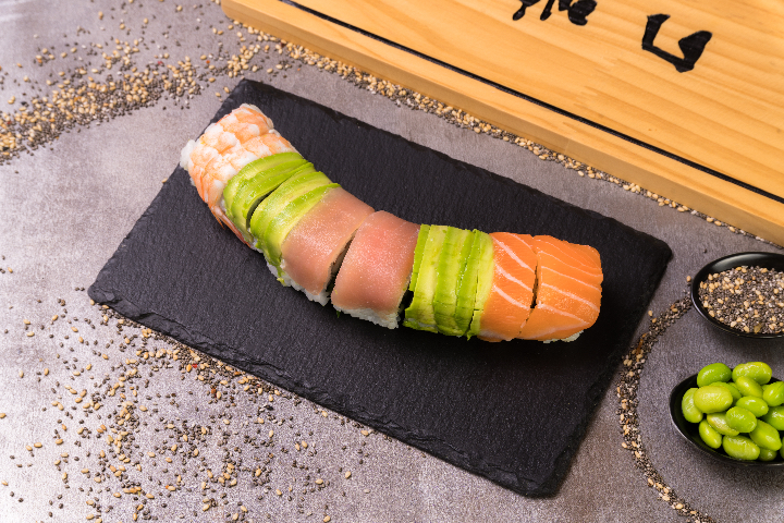 Rainbow Dragon Roll - Sushi Deli