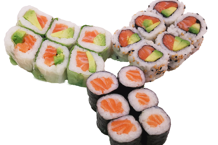 Saumon roll mixte (18pc) - Sushi Deli