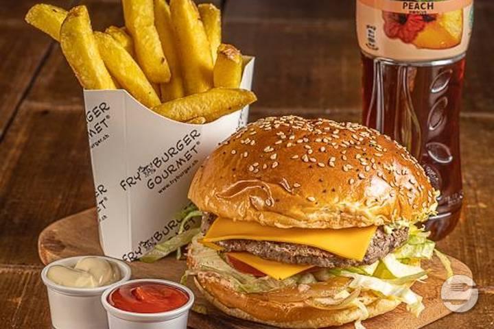 Cheese Beef Burger Menu - Fry Burger Gourmet