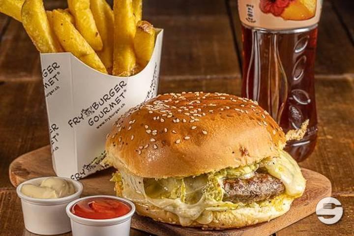 Raclette Gourmet Beef Burger Menu - Fry Burger Gourmet
