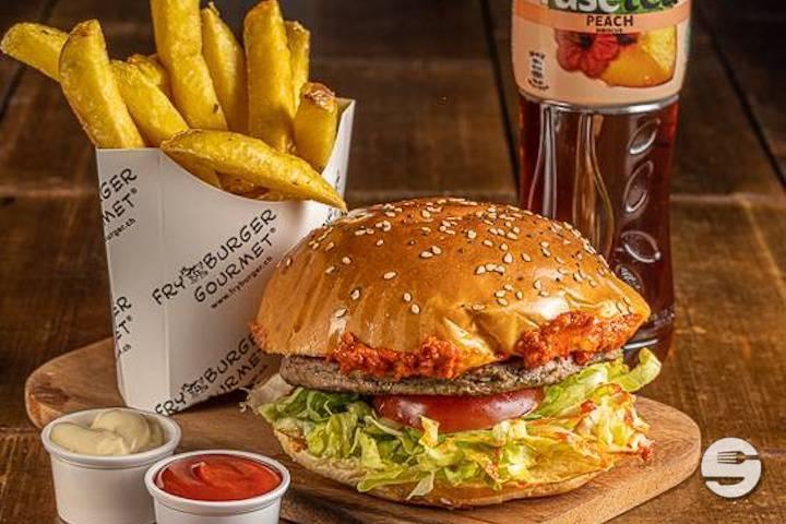 Mexican Beef Burger Menu - Fry Burger Gourmet