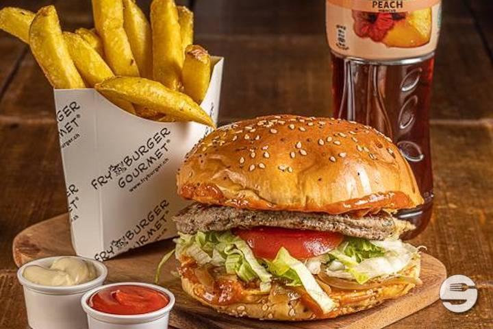 Satay Thai Beef Burger Menu - Fry Burger Gourmet