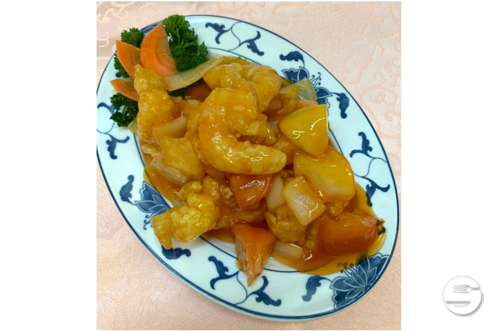 Sweet and Sour Prawns - Le Raisin d'Or