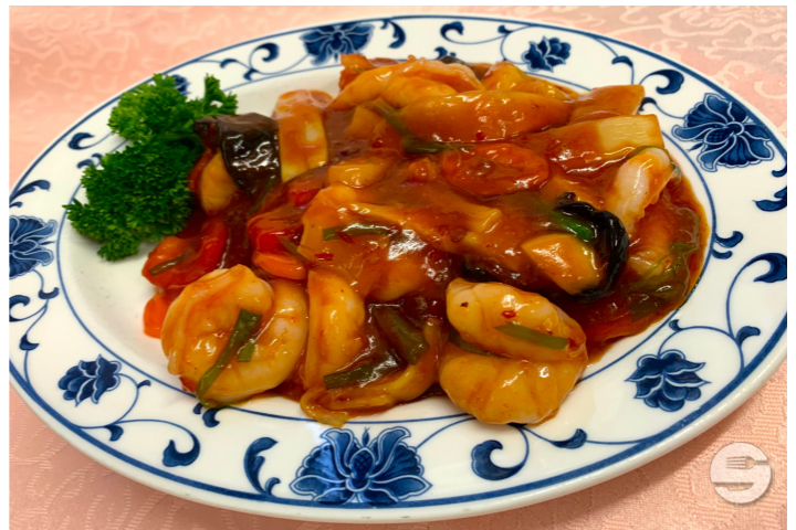 Sichuan Style Prawns - Le Raisin d'Or