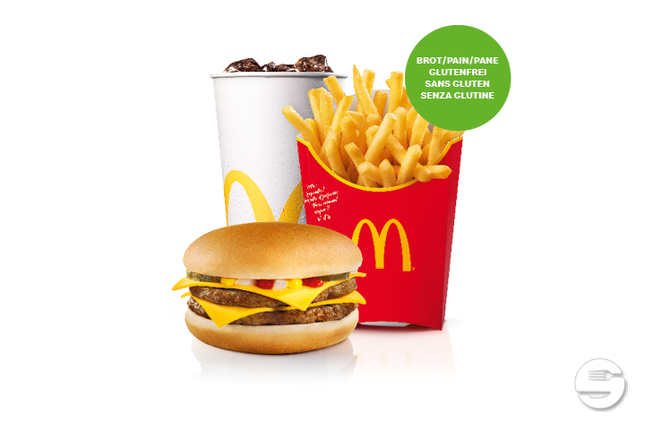 Double Cheeseburger Menu mit glutenfreiem Brot - McDonald's