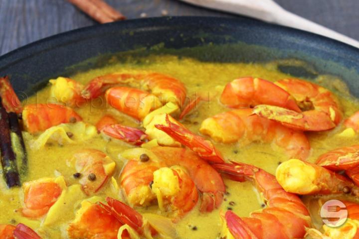 201. Crevettes au Curry - Hong Kong Palace Boudry