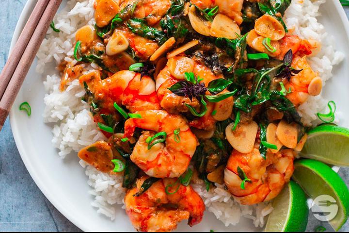 207. Crevettes Basilic - Hong Kong Palace Boudry